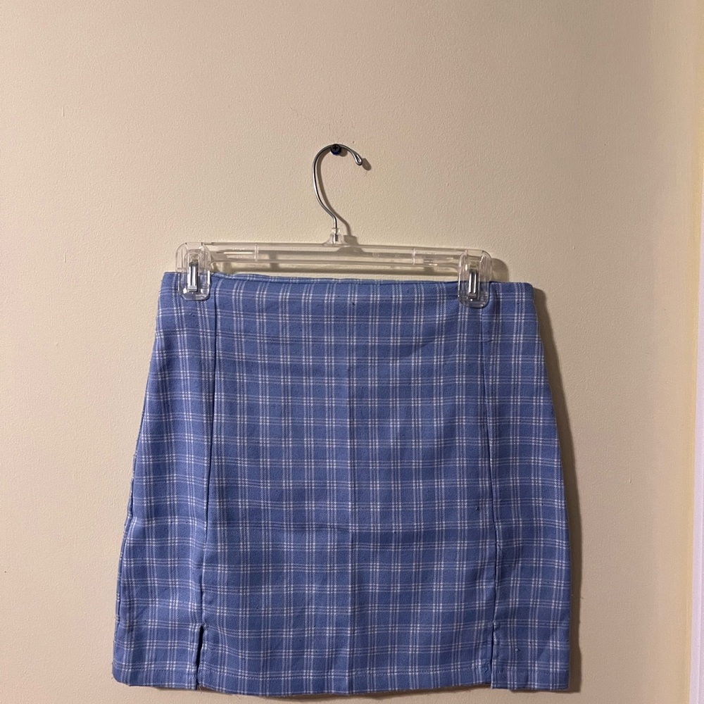Blue Plaid Women's Skirt
